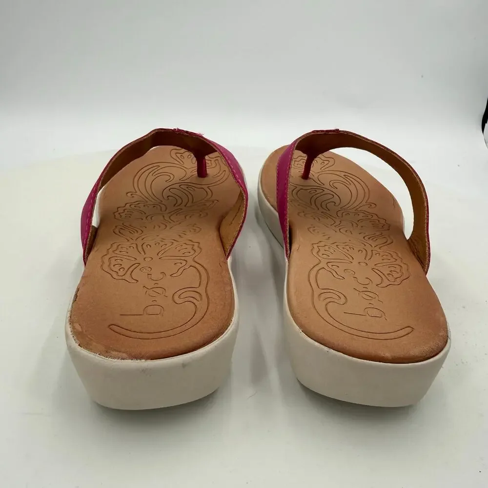 BOC By Born Aimee Thong Pink Sandal Size 7